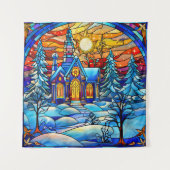 Gestaltete Glaskirchenkleppchen Wandteppich (Vorderseite)