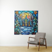 Gestaltete Glaskirchenkleppchen Wandteppich (Beispiel)