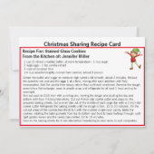 Gestaltete Glaskochplatten Rezept Weihnachten teil (Rückseite)