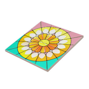 Gestaltete Glasmuster Fliese