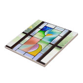 Gestaltete Glasmuster Fliese (Seite)