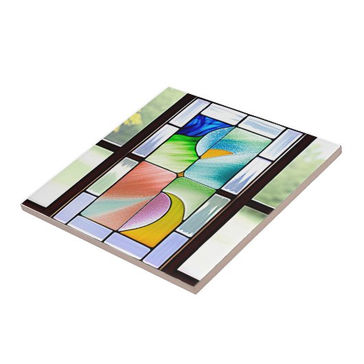 Gestaltete Glasmuster Fliese (Seite)