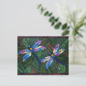 Gestaltete Glass-Dragonfis Postkarte (Stehend Vorderseite)