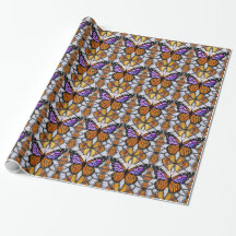 Gestaltete Glass Mosaik Fantasy AI Monarch Butterf