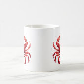 Gestaltete Glass Red Crab Kaffeetasse (Mittel)
