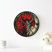 Gestaltete Glasseide Große Wanduhr (Zuhause)