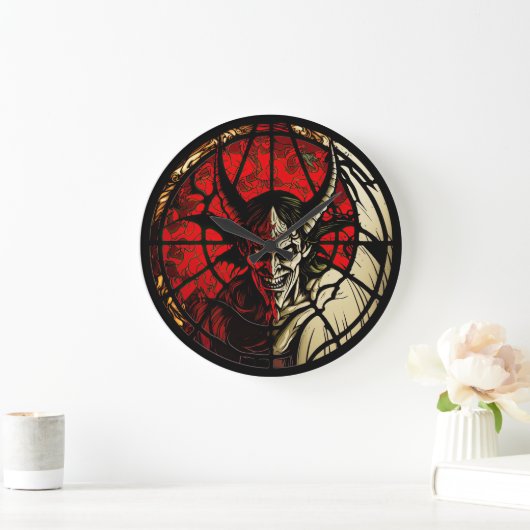 Gestaltete Glasseide Große Wanduhr (Zuhause)