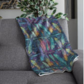 Gestaltete Glasslibelle Fleecedecke