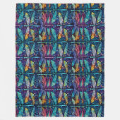 Gestaltete Glasslibelle Fleecedecke (Vorderseite)