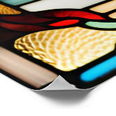 Gestaltete Glaßmuster Poster (Ecke)