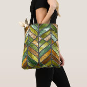 Gestaltete Glastextur: Farbenfrohe 3D Eleganz. Tasche (Von Nahem)