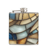 Gestaltete Glaswaagen Flachmann (Vorderseite)