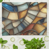 Gestaltete Glaswaagen Geschirrtuch (Gefaltet)