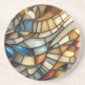 Gestaltete Glaswaagen Getränkeuntersetzer (Vorne)