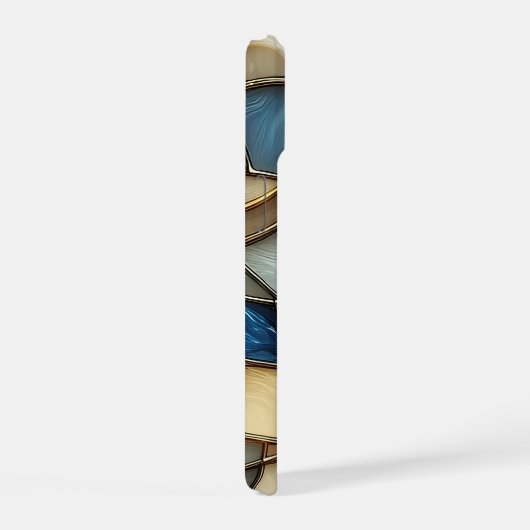 Gestaltete Glaswaagen iPhone 15 Hülle (Rechte Seite)