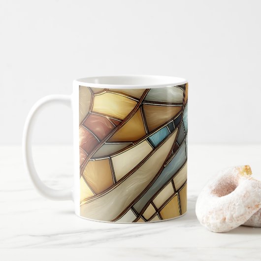 Gestaltete Glaswaagen Kaffeetasse (Mit Donut)