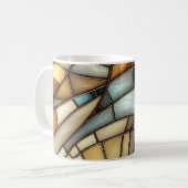 Gestaltete Glaswaagen Kaffeetasse (Vorderseite Links)