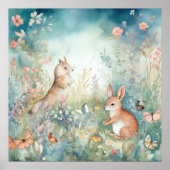 GESTALTETE HOLZDEKOR IM KINDERZIMMER POSTER (Vorne)