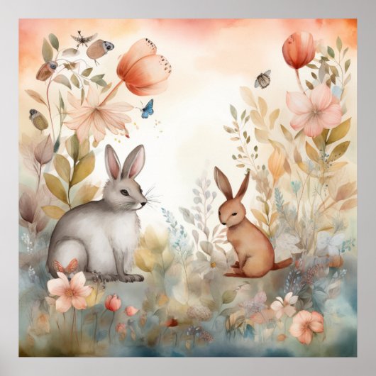 GESTALTETE HOLZDEKOR IM KINDERZIMMER POSTER (Vorne)