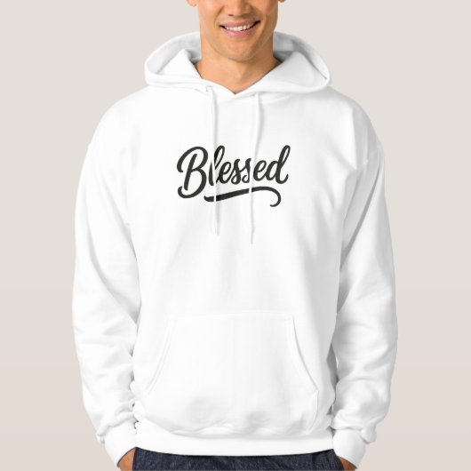 Gestaltete Schriftzeichen Hoodie (Vorderseite)