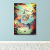 Gestaltete Träume Leinwanddruck (Insitu (Holzboden))