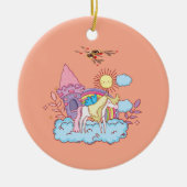 Gestaltete und spielerische Art Keramik Ornament (Vorne)