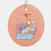 Gestaltete und spielerische Art Keramik Ornament (Links)