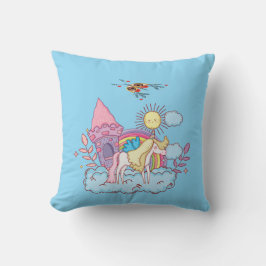 Gestaltete und spielerische Art Kissen