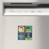 Gestaltete Weihnachtsgoodies Magnet (In Situ (Geschirrspüler))
