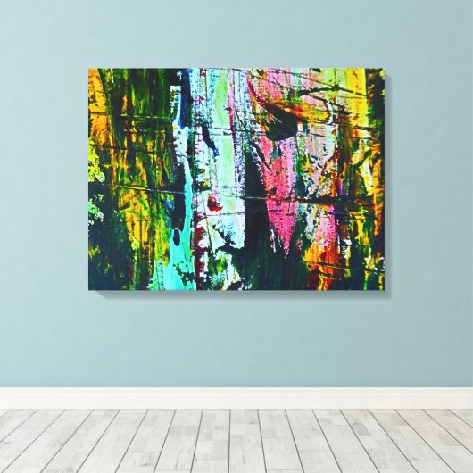 Gestalteter Galaseffekt moderne abstrakte Kunstmal Leinwanddruck (Insitu (Holzboden))