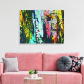 Gestalteter Galaseffekt moderne abstrakte Kunstmal Leinwanddruck (Insitu (Wohnzimmer))