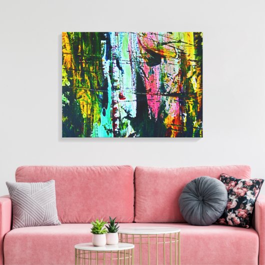 Gestalteter Galaseffekt moderne abstrakte Kunstmal Leinwanddruck (Insitu (Wohnzimmer))