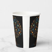 Gestalteter Glasmosaikbaum Pappbecher (Rechts)