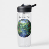 Gestalteter Glass-Dschungel Trinkflasche (Links)