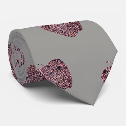 Gestaltetes Glas Apple männliche Lehrer Danke, Ges Krawatte (Gerollt)