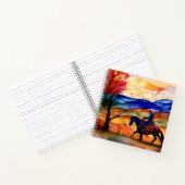 Gestaltetes Glas Art Design Cowboy Tour Notizblock (Innenseite)