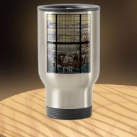 Gestaltetes Glas Art Nouveau Sea Scene