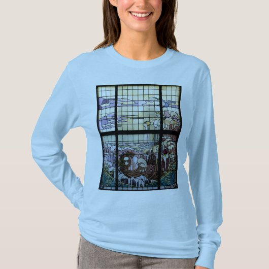 Gestaltetes Glas Art Nouveau Sea Scene T-Shirt (Vorderseite)