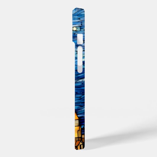 Gestaltetes Glas Black Cat Starry Night Case-Mate iPhone Hülle (Rückseite / Links)