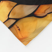 Gestaltetes Glas Black Cat Starry Night Fleecedecke (Ecke)