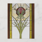 Gestaltetes Glas - geometrische Formen Postkarte (Vorderseite)