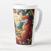 Gestaltetes Glas Look Red Fox Milchtasse (Rechte Ecke)