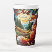 Gestaltetes Glas Look Red Fox Milchtasse (Vorderseite)