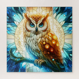 Gestaltetes Glas Majestic Uhu abstrakte Kunst Puzzle