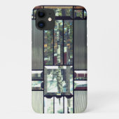 Gestaltetes Glas metallisch aussehen silbergrau sc Case-Mate iPhone Hülle (Rückseite)