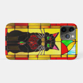 Gestaltetes Glas mit Katze Case-Mate iPhone Hülle (Rückseite (Horizontal))