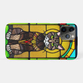 Gestaltetes Glas mit Katze Case-Mate iPhone Hülle (Rückseite (Horizontal))