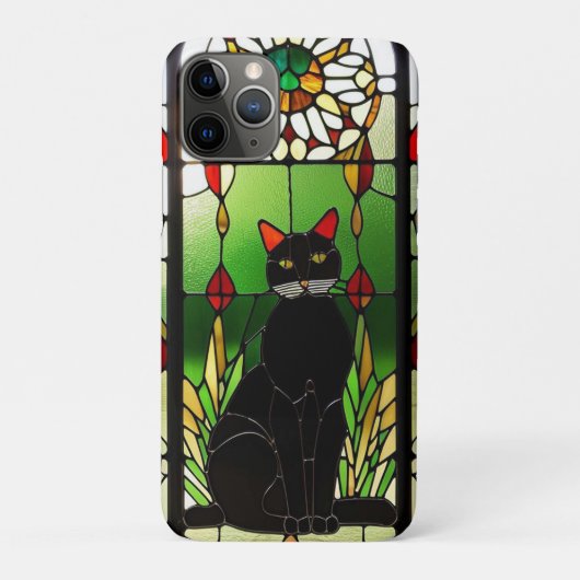 Gestaltetes Glas mit Katze Case-Mate iPhone Hülle (Rückseite)