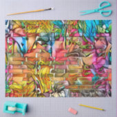 Gestaltetes Glas Moderne Kunst Sammlung Seidenpapier (Basteln)