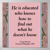 Gestaltetes Glas Mosaik Bildung Poster . (Vorne)